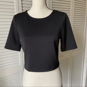 Black Crop Top Sz S
